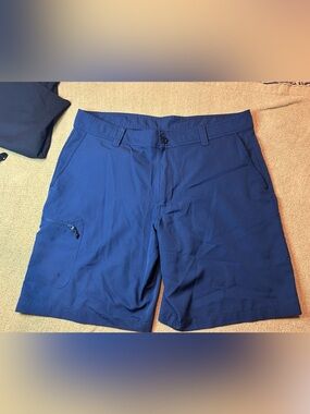 Magellan Outdoors Men's Deep Blue Flat Front Shorts